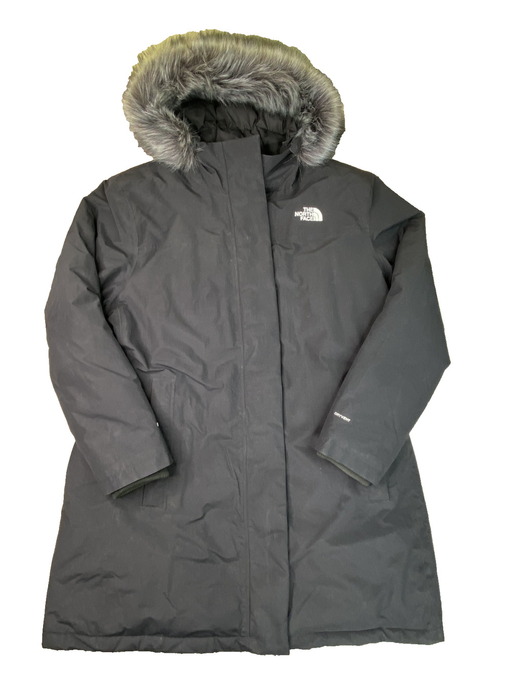 The North Face Arctic Parka Womens 3XL DryVent 550 Down Faux Fur Jacket Black